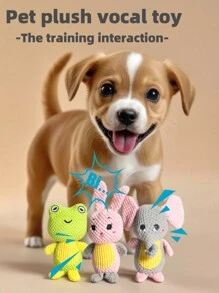 1 Cat/Dog Lover Gift And Dog/Cat Mom Love Pet Plush Toys, Dog Lover And Dog Mom Love Toys, Cartoon Animals Modeling, So That They Look Very Cute, Soft Polyester Material, Can Sound Cat/Dog Lover Gift And Dog/Cat Mom Love Pet Chew Toys, Is A Favorite Dog Lover And Dog Mom Love Toys