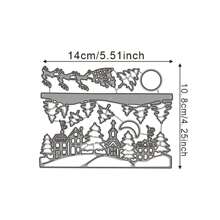 1pc Christmas And Winter Metal Die Cuts - Santa Claus And Reindeer Patterns For DIY Greeting Cards, Scrapbooking, And Holiday Decorations - Silver - View 7
