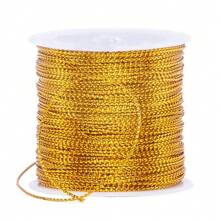 Metallic Cord Wire 0.5mm 1mm 1.5mm 3mm - Silver Gold - Vàng 0,5mm - Xem 1