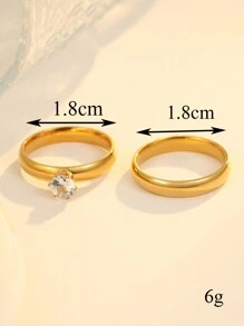 1pc Inner Hole Custom Personalized Name Ring, Father's Day Mother's Day Valentine's Day Birthday Commemorative Gift,Christmas Graduation Family High-End Gift For Friends Classmates Silver,Gold Fashion,Autumn Fashion,Vintage