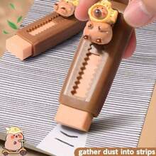 1pc Cute Capybara Shape Pencil Eraser - Convenient Pull-Push Eraser, School Supplies, Suitable For Office, Party Favors Random Things, Japanese School Supplies,Eraser,Office>Supplies,School Pencil,Back To School Supplies,Jucarii,Capybara