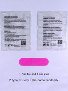 Set de 24 uñas postizas de unicolor mate con forma de almendra, con 1 lima de uñas y 1 pegatina de pegamento, adecuado para mujeres y niñas