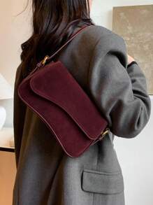 1 Peça Novo Outono Vintage Nicho Design Alta Qualidade Elegante Versátil Bolsa