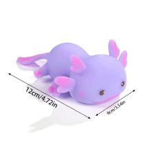 Stretchable And Squeezable Axolotl Toys - Cute Fish Stress - Relieving Soft Animal Toys - Birthday, Easter, Office Gifts