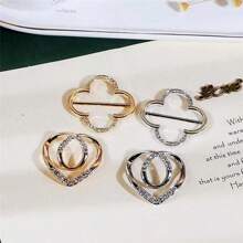 2/3/4/5/6/8 件 T 恤夹环套装 - 衬衫、围巾和帽子的时尚配饰，腰带服装配饰 - 多功能时尚配饰服装围巾优雅连衣裙角扣环