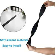 条状硅胶缝隙条厨房燃气灶顶部密封条黑色/白色21英寸炉灶缝隙盖防油防污硅胶条