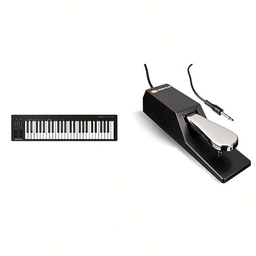 USB MIDI Controller Keyboard 49-Key With DAW Integration Nektar Impact GX For Music Production Portable Digital Pianos Keyboards - MultiColored1 - View 1