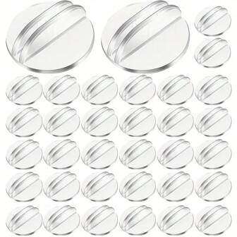 100/50/20/5pcs Business Card Holder, Desk Place Card Stands, Translucent Card Props Clear Paper Miniature Bases, Plastic Game Stands For Game Wedding Party Price Tags Menus Labels Photos Memo