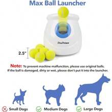 Automatic Dog Ball Launcher Interact Pet Fetch Toy Mini Towing Machine For Small Medium Dogs With 3 PCS 2 Tennis Balls - MiniLauncherforSmall&MediumDogs - View 4