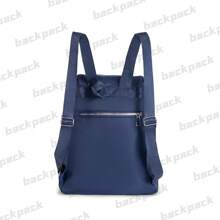 Large Women's Backpack With Anti-Theft Cover - Navy Blue - View 2