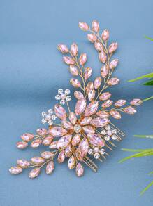 1 Stück elegenter Kristall Strass Haarkamm für Frauen, romantische Brautfrisur, Prinzessinnenfrisur für Hochzeit, Party & Anlässe