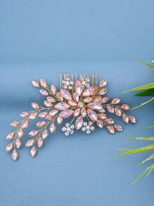 1 Stück elegenter Kristall Strass Haarkamm für Frauen, romantische Brautfrisur, Prinzessinnenfrisur für Hochzeit, Party & Anlässe