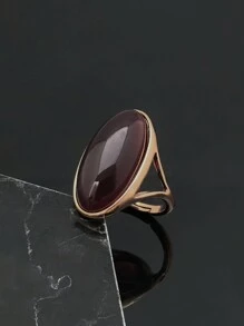 2026 Luxurious And Elegant High Quality Golden Artificial Red Crystal Imitation Red Ruby Ring Is Suitable For Women In Europe The Middle East, And The United States - Gold Ring - View 2