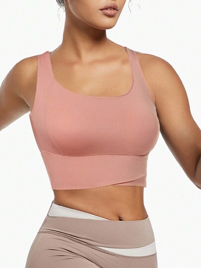 Yoga Tank Tops Breathable Sports BH Shockproof Gathered Function Giving You Beautiful Back Shape Workout Gym Top view 6