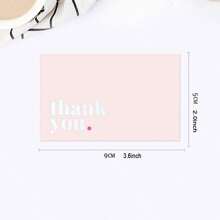 50 piezas Tarjetas de Agradecimiento - Tarjetas de Apreciación Empresarial para Minoristas en Línea y Empaquetado de Clientes - Perfectas para Empresas, Bodas, Graduaciones y Despedidas de Soltera - Multicolor - Ver 2