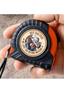 1 Peça Fita Métrica Personalizada com Foto e Texto, 3 Metros, Conjunto de Fita Métrica para Pai, Avô, Namorado, Noivo, Amor Além da Medida, Presente do Dia dos Pais, Aniversário, Inauguração da Casa