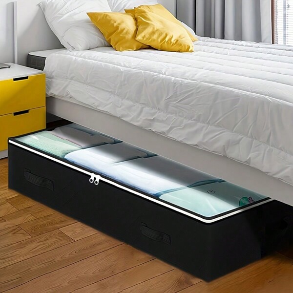 Extra Large Under Bed Storage Bag With Handles - Breathable Foldable Clothes, Blanket And Sheet Organizer - Bedroom Space-Saving Solutionbedroom,Organizer,Organiser,Home Storage,White T Shirt Women,Black Pants Women,Ladies Winter Clothes,Dress,Winter Clothes For Ladies,Elegant Woman Dresses,White Shirt For Ladies,Long Sleeve,White Jumpsuit For Women,Spring Dresses For Women,Spring Outfits For Women,Spring,Spring Clothes,Minimalist,Summer Tops