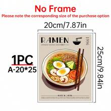 1 pièce Affiche de ramen japonaise, décoration murale pour cuisine, impression sur canevas alimentaire, art alimentaire ramen, décoration de cuisine moderne, sans cadre, art mural sur canevas moderne, affiches pour chambre, accessoires de décoration de chambre, décoration d'intérieur, décoration de chambre esthétique, décoration occidentale, décoration de salon, chambre, bureau