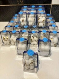 Cutie cadou transparentă din PVC de 1,96 * 1,96 inci - foarte potrivită pentru ambalarea lumânărilor, articole pentru petreceri, decorațiuni de nuntă și ambalaje pentru cadouri - recipiente reutilizabile, versatile, Crăciun și Ziua Îndrăgostiților