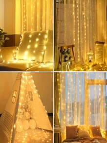 Dây đèn LED USB màu hồng 100/200/300/600 bóng kèm điều khiển từ xa, thích hợp trang trí phòng ngủ gia đình - 8 chế độ chiếu sáng, sử dụng nguồn USB, có thể treo tường, cũng thích hợp để trang trí cây thông Noel, lễ hội, Halloween, Lễ Tạ ơn, mùa hè, đám cưới, sinh nhật, năm mới, ngày Valentine, lý tưởng cho mùa tốt nghiệp, trang trí nhà cửa dịp Giáng sinh và làm quà tặng Giáng sinh. - ánh sáng ấm áp - Xem 4