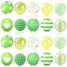 20 件大号泡泡糖珠焦点珠笔珠大号水钻珍珠珠圣诞珠适用于笔学校珠宝制作钥匙扣工艺品制作 - 珠 - 查看 17