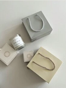 1pc Cute Solid Color Jewelry Handbag, Elegant Jewelry Packaging Bag, Ideal Gift Bag For Accessories. Suitable For Holiday, Wedding, Birthday, Graduation Season Gift Packaging