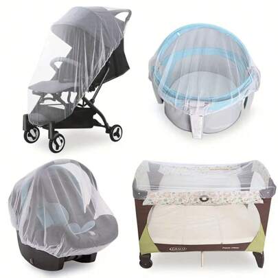 Mosquito Net For Stroller - Baby Stroller Mosquito Net - Perfect Bug Net For Strollers, Bassinets, Cradles, Playards, Pack N Plays And Portable Mini Crib