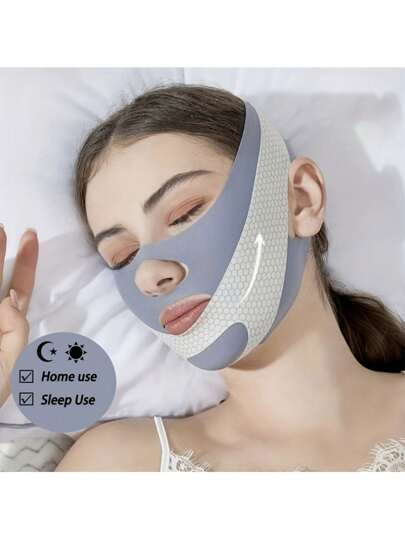 面部透气面罩 - 可重复使用的面部工具，随机款式和图案，钻石和蝴蝶，适用于女性和男性 - 用于下巴固定，可调节面罩，可重复使用的女士下巴带透气无缝 V 形面罩，适用于睡眠、运动和瑜伽，轻巧、透气、无褶皱，佩戴方便 Y2k Skincare Goth 旅行必需品