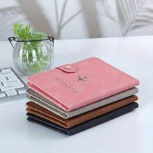 Multi-Functional Travel Passport Holder & Document Organizer For Women, Stylish Faux Leather Passport Cover With Card Slots & Airplane Charm, All-In-One Family Passport Wallet & Travel Essentials - 黑色 - 查看 8