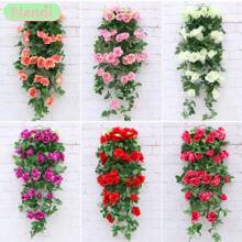 Artificial Flower Rattan Fake Plant Vine Decoration Hanging Flowers For Home Wed Party Interior Outdoor Decoration