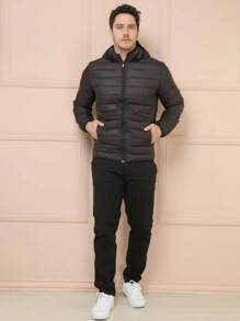 BoboJaco Men's Black Gummi Jacket With Removable Hood - 黑色 - 查看 3