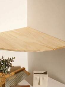 Scalloped Corner Shelves Floating Wall Shelf Storage Rack Wooden Wall Decor Bedroom Living Room Kitchen  Home Decorations Ledge - KK039-mS6781 - View 4