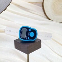 1个可复位液晶5位电子指环计数器，带数字显示，适用于运动、训练、穆斯林念珠和念珠手环计数器 - 彩色 - 查看 15