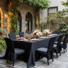 Tovaglia rettangolare extra large realizzata in tessuto elastico di spandex - ideale per matrimoni, feste, picnic e altro ancora - decorazione versatile adatta a qualsiasi occasione, inclusa la decorazione del tavolo da matrimonio, il campeggio, la protezione del tavolo e la decorazione per le vacanze