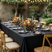 Tovaglia rettangolare extra large realizzata in tessuto elastico di spandex - ideale per matrimoni, feste, picnic e altro ancora - decorazione versatile adatta a qualsiasi occasione, inclusa la decorazione del tavolo da matrimonio, il campeggio, la protezione del tavolo e la decorazione per le vacanze