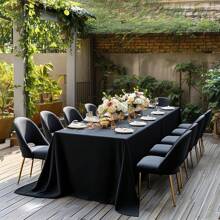 Tovaglia rettangolare extra large realizzata in tessuto elastico di spandex - ideale per matrimoni, feste, picnic e altro ancora - decorazione versatile adatta a qualsiasi occasione, inclusa la decorazione del tavolo da matrimonio, il campeggio, la protezione del tavolo e la decorazione per le vacanze