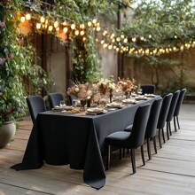 Tovaglia rettangolare extra large realizzata in tessuto elastico di spandex - ideale per matrimoni, feste, picnic e altro ancora - decorazione versatile adatta a qualsiasi occasione, inclusa la decorazione del tavolo da matrimonio, il campeggio, la protezione del tavolo e la decorazione per le vacanze