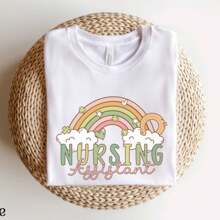 Nursing Assistant St. Patricks Day Shirt, CNA St Paddys Day Shirt, Cute NA Shirt, Rainbow STNA Shirt, Gift For Nurse Assistant, Pct Shirt
