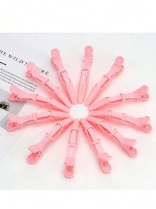 10 قطع مجموعة تصفيف الشعر: زجاجة رذاذ شعر سعة 200 مل، طقم 3 أمشاط، 6 مشابك شعر على شكل تمساح، مناسبة للاستخدام المنزلي/صالون، إكسسوارات الشعر - متعدد الألوان - مشاهدة 6