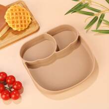 1 pezzo Piatto per bebè e bambini piccoli - Antiscivolo, con super forte quadrupla ventosa - Piatti in silicone con ventosa al 100% per neonati - Piatti divisi per bambini/neonati - Con ventose