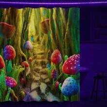 1 件花卉图案浴室浴帘，绿色数码印花涤纶窗帘，配有 12 个塑料挂钩，72*72 英寸，春季母亲节鲜花，送给妈妈的个性化礼物，最后一分钟的礼物，母亲节创意，母亲节礼物，送给妈妈的手工卡片，50 美元以下的最佳母亲节礼物