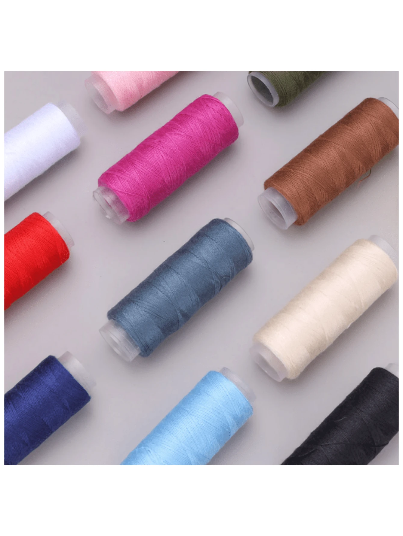 10 unidades - [Mezcla de colores al azar] Hilos de coser para el hogar ...