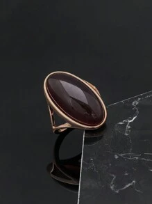 2026 Luxurious And Elegant High Quality Golden Artificial Red Crystal Imitation Red Ruby Ring Is Suitable For Women In Europe The Middle East, And The United States - Gold Ring - View 1