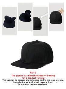 1pc Embroidered Gothic LA Letter Adjustable Flat Brim Baseball Cap, Outdoor Sun Protection Casual Hat Suitable For Spring, Autumn, Travel, Beach, Y2K Style For Boys And Girls - Flat Brim Baseball Cap - View 8