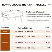 Tovaglia rettangolare extra large realizzata in tessuto elastico di spandex - ideale per matrimoni, feste, picnic e altro ancora - decorazione versatile adatta a qualsiasi occasione, inclusa la decorazione del tavolo da matrimonio, il campeggio, la protezione del tavolo e la decorazione per le vacanze