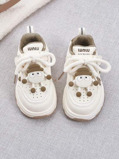 Kids Spring/Autumn Casual Shoes, Girls Comfortable Fashion Lightweight Sneakers, Boys Soft Non-Slip Skate Shoes