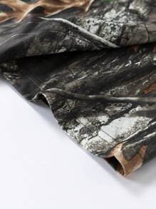 Camisa deportiva para hombre de la serie de caza al aire libre para verano, camisa de camuflaje biónicamente camo de secado rápido y transpirable de manga corta