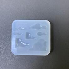 Moldes de fundição de joias em nuvem, moldes de vazamento de resina, acessórios de moldes de silicone, moldes de resina líquida, moldes de silicone para chaveiros de resina