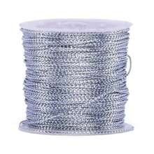 Metallic Cord Wire 0.5mm 1mm 1.5mm 3mm - Silver Gold - 銀0.5mm - 查看 2