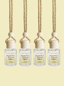 1/2/3/4 件车载空气悬挂式香薰油扩散器，汽车空气清新剂扩散器，用于精油香味香薰香薰汽车扩散器，持久车载扩散器，万圣节礼物，圣诞节礼物，英国梨和小苍兰，野风铃草，薰衣草 - 0.27oz/pc - 查看 16